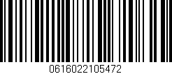 Código de barras (EAN, GTIN, SKU, ISBN): '0616022105472'