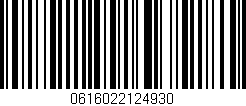 Código de barras (EAN, GTIN, SKU, ISBN): '0616022124930'