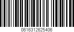 Código de barras (EAN, GTIN, SKU, ISBN): '0616312625406'