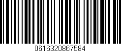 Código de barras (EAN, GTIN, SKU, ISBN): '0616320867584'