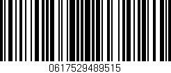 Código de barras (EAN, GTIN, SKU, ISBN): '0617529489515'