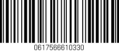 Código de barras (EAN, GTIN, SKU, ISBN): '0617566610330'