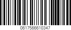 Código de barras (EAN, GTIN, SKU, ISBN): '0617566610347'