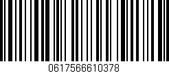 Código de barras (EAN, GTIN, SKU, ISBN): '0617566610378'
