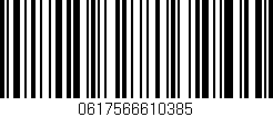 Código de barras (EAN, GTIN, SKU, ISBN): '0617566610385'