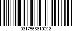 Código de barras (EAN, GTIN, SKU, ISBN): '0617566610392'