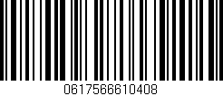 Código de barras (EAN, GTIN, SKU, ISBN): '0617566610408'