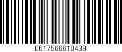 Código de barras (EAN, GTIN, SKU, ISBN): '0617566610439'