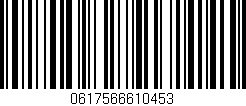 Código de barras (EAN, GTIN, SKU, ISBN): '0617566610453'