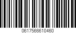Código de barras (EAN, GTIN, SKU, ISBN): '0617566610460'