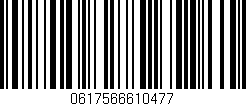 Código de barras (EAN, GTIN, SKU, ISBN): '0617566610477'