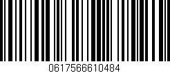 Código de barras (EAN, GTIN, SKU, ISBN): '0617566610484'