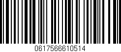 Código de barras (EAN, GTIN, SKU, ISBN): '0617566610514'