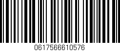 Código de barras (EAN, GTIN, SKU, ISBN): '0617566610576'