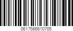 Código de barras (EAN, GTIN, SKU, ISBN): '0617566610705'