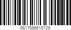Código de barras (EAN, GTIN, SKU, ISBN): '0617566610729'