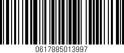 Código de barras (EAN, GTIN, SKU, ISBN): '0617885013997'