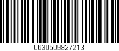 Código de barras (EAN, GTIN, SKU, ISBN): '0630509827213'