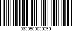 Código de barras (EAN, GTIN, SKU, ISBN): '0630509830350'