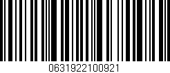Código de barras (EAN, GTIN, SKU, ISBN): '0631922100921'