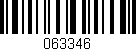 Código de barras (EAN, GTIN, SKU, ISBN): '063346'