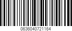 Código de barras (EAN, GTIN, SKU, ISBN): '0636040721164'