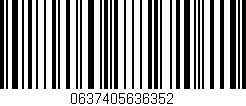 Código de barras (EAN, GTIN, SKU, ISBN): '0637405636352'