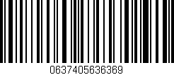 Código de barras (EAN, GTIN, SKU, ISBN): '0637405636369'