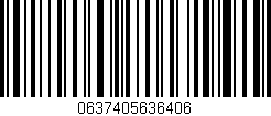 Código de barras (EAN, GTIN, SKU, ISBN): '0637405636406'