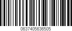 Código de barras (EAN, GTIN, SKU, ISBN): '0637405636505'