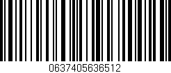 Código de barras (EAN, GTIN, SKU, ISBN): '0637405636512'