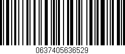 Código de barras (EAN, GTIN, SKU, ISBN): '0637405636529'