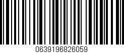 Código de barras (EAN, GTIN, SKU, ISBN): '0639196826059'