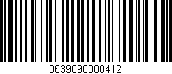 Código de barras (EAN, GTIN, SKU, ISBN): '0639690000412'