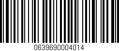 Código de barras (EAN, GTIN, SKU, ISBN): '0639690004014'