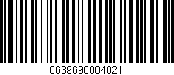 Código de barras (EAN, GTIN, SKU, ISBN): '0639690004021'