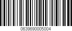 Código de barras (EAN, GTIN, SKU, ISBN): '0639690005004'