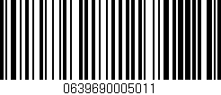 Código de barras (EAN, GTIN, SKU, ISBN): '0639690005011'