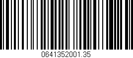 Código de barras (EAN, GTIN, SKU, ISBN): '0641352001.35'