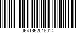 Código de barras (EAN, GTIN, SKU, ISBN): '0641652018014'