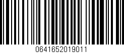 Código de barras (EAN, GTIN, SKU, ISBN): '0641652019011'