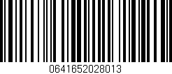 Código de barras (EAN, GTIN, SKU, ISBN): '0641652028013'