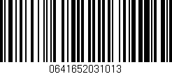 Código de barras (EAN, GTIN, SKU, ISBN): '0641652031013'