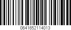 Código de barras (EAN, GTIN, SKU, ISBN): '0641652114013'