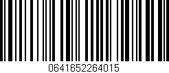 Código de barras (EAN, GTIN, SKU, ISBN): '0641652264015'