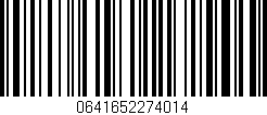 Código de barras (EAN, GTIN, SKU, ISBN): '0641652274014'