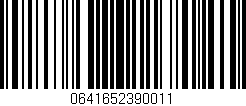 Código de barras (EAN, GTIN, SKU, ISBN): '0641652390011'