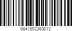 Código de barras (EAN, GTIN, SKU, ISBN): '0641652393012'