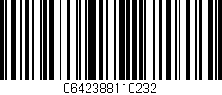 Código de barras (EAN, GTIN, SKU, ISBN): '0642388110232'