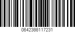 Código de barras (EAN, GTIN, SKU, ISBN): '0642388117231'
